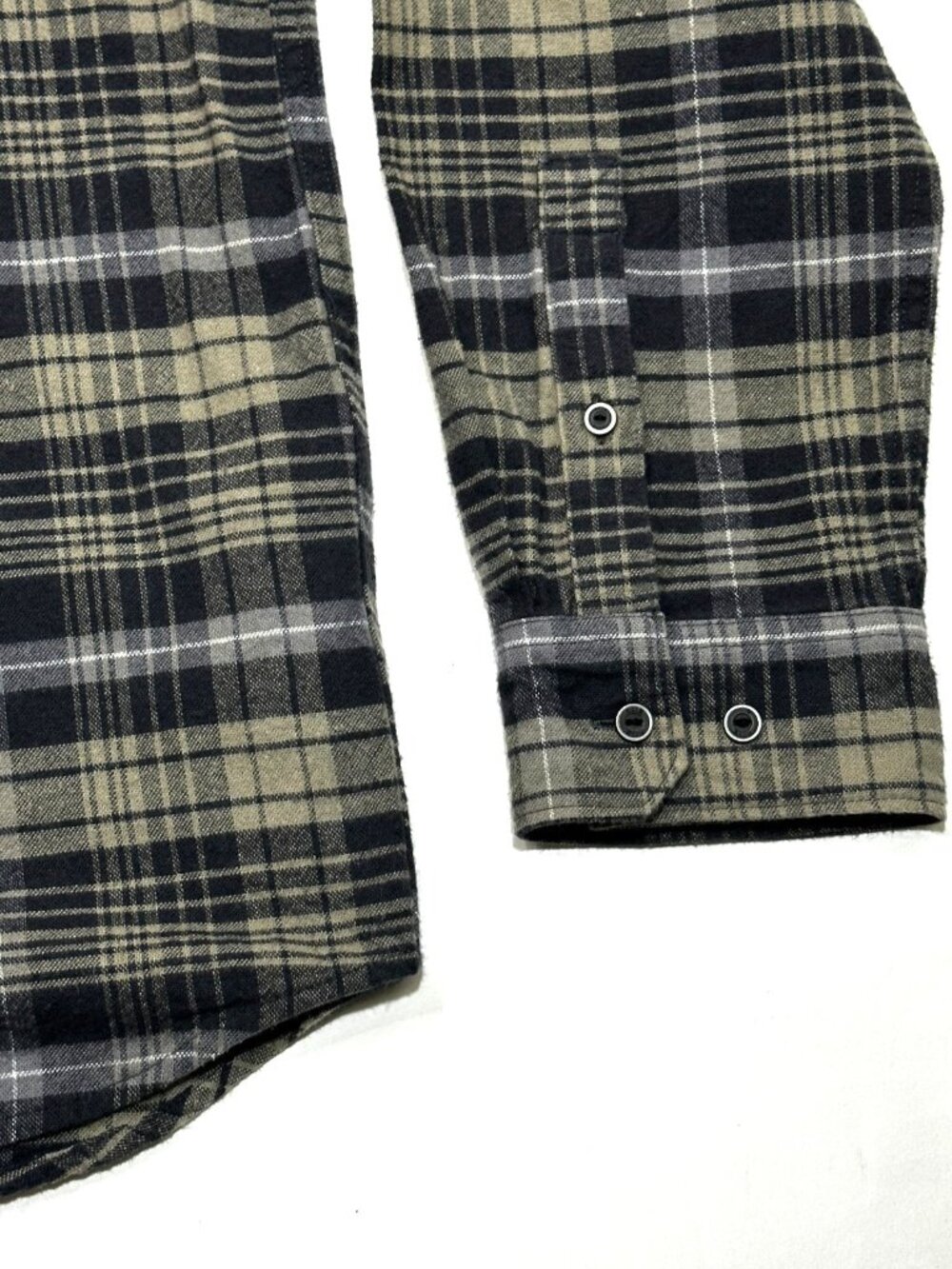 5.11 Tactical Mens Plaid Button Up Flannel Shirt XL Gray Tan Long Sleeve Outdoor - Picture 5 of 16